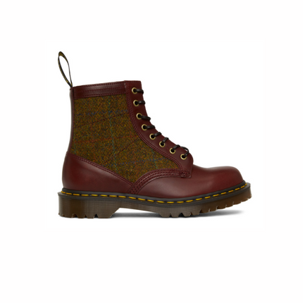 Dr. Martens 1460 Harris Tweed Leather Boot Oxblood