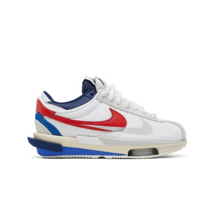 Nike x Sacai Zoom Cortez 4.0 White Red Blue