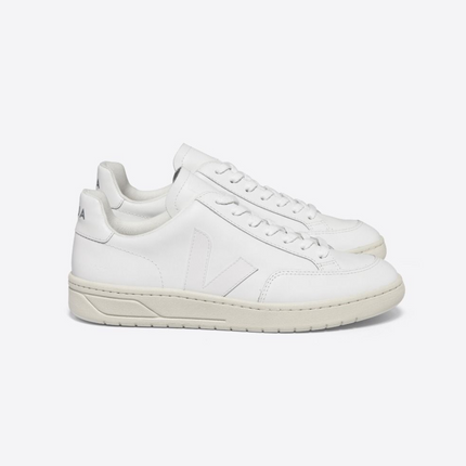 VEJA V-12 LEATHER EXTRA WHITE