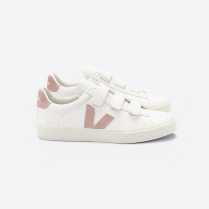 Veja RECIFE CHROMEFREE LEATHER WHITE BABE