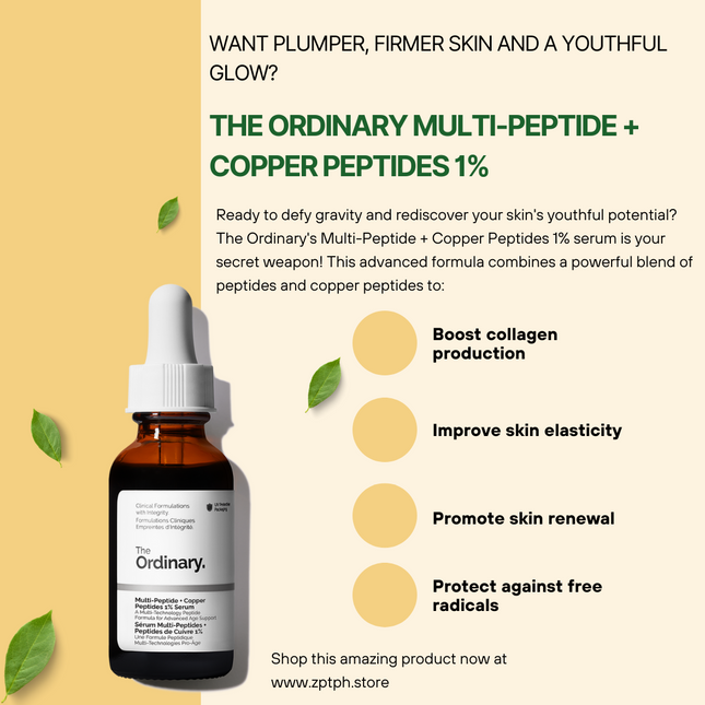 The Ordinary Multi-Peptide  + Copper Peptides 1% Serum