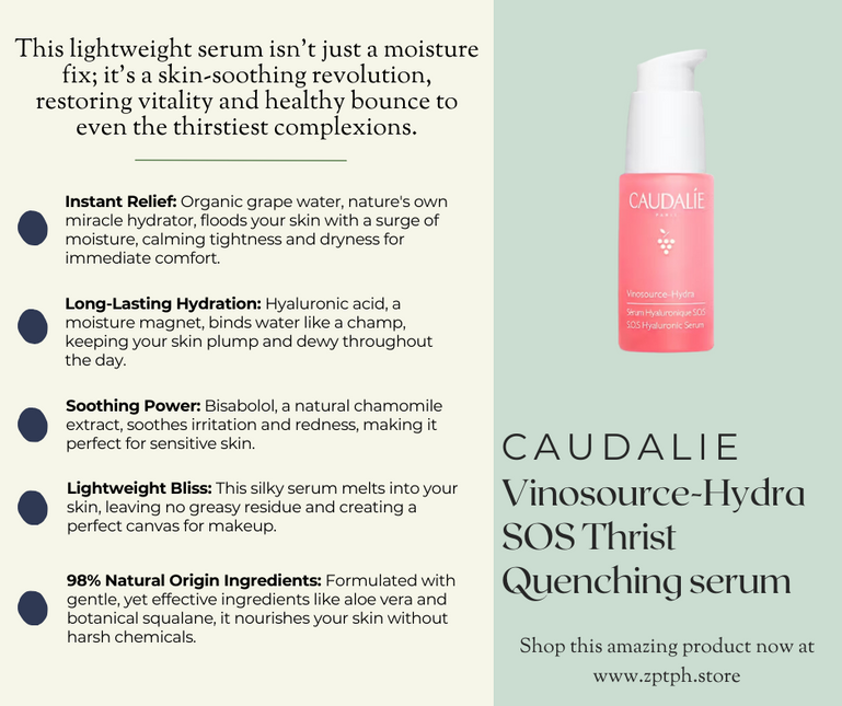 Caudalie Vinosource-Hydra SOS Thrist Quenching Serum