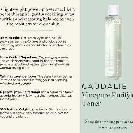 Caudalie Vinopure Purifying Toner
