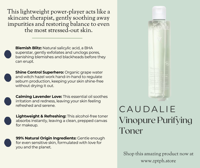 Caudalie Vinopure Purifying Toner