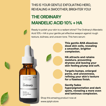 The Ordinary Mandelic Acid 10% + HA