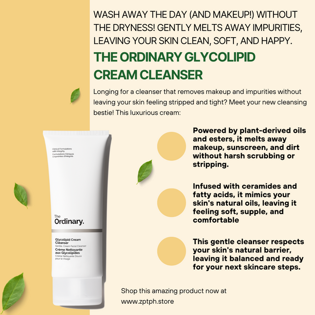 The Ordinary Glycolipid Cream Cleanser