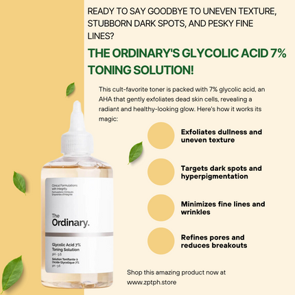 The Ordinary Glycolic Acid 7% Toning Solution