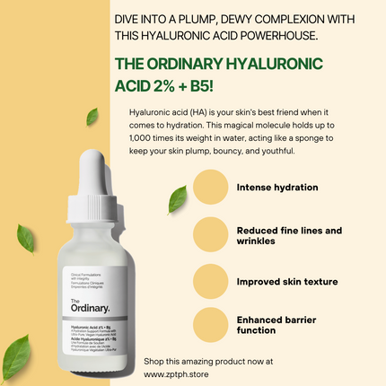 The Ordinary Hyaluronic Acid 2% + B5