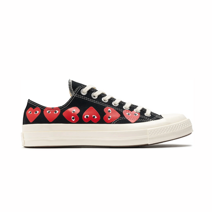Converse Chuck 70 Low x Comme des Garçons PLAY BLACK LOW MULTI HEART