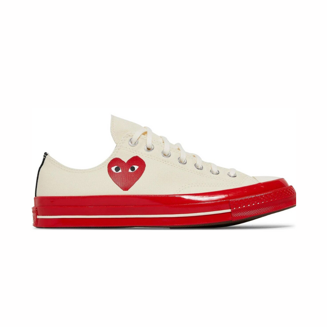 Converse Chuck Taylor All Star 70 Ox Comme des Garcons PLAY WHITE LOW RED SOLE