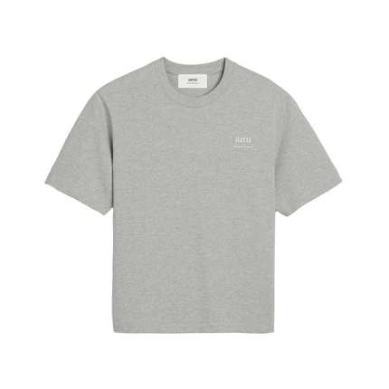 Ami Paris Alexandre Mattiussi Script T-Shirt Heather Ash Grey