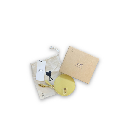 Ami Paris Round coin purse Citronnelle BONE