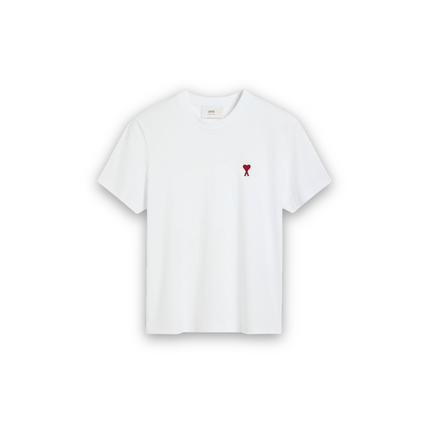 Ami Classic Red Logo Shirt White