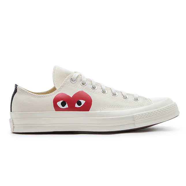 Converse X Comme Des Garcons Play Chuck 70s White Low Peaking