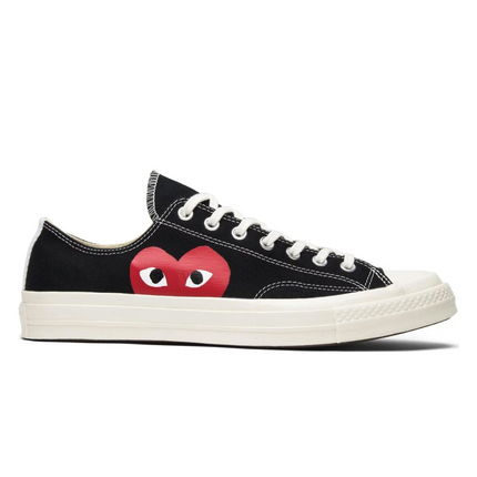 Converse X Comme Des Garcons Play Chuck 70s Black Low Peaking