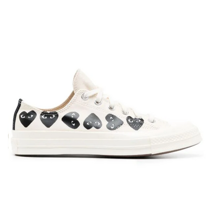 Converse x Comme des Garcons PLAY Multi-Heart Milk