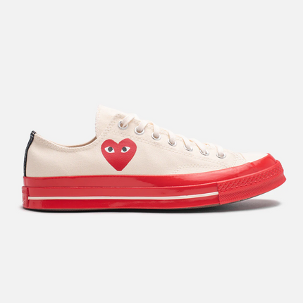 CONVERSE x COMME DES GARCONS "EGRET RED MIDSOLE"