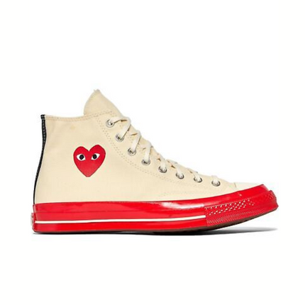 Converse x COMME des GARCONS PLAY Chuck 70 High 'Pristine Red'