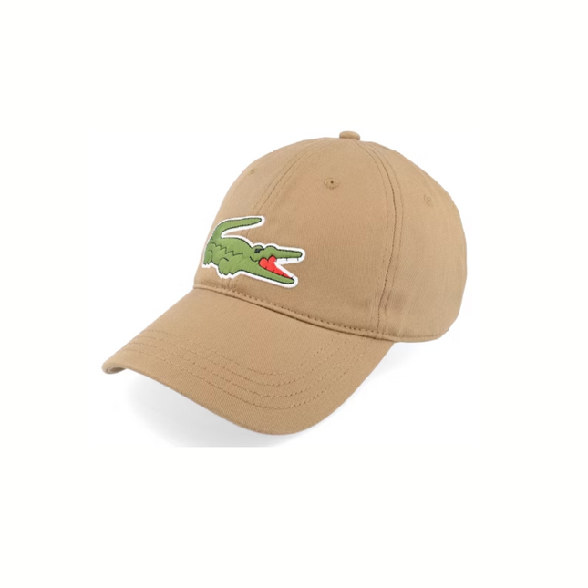 Lacoste Large Logo Leafy Dad Cap Brown