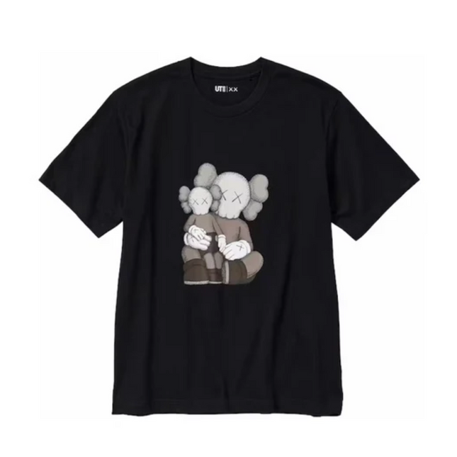 Uniqlo X Kaws Black Tee