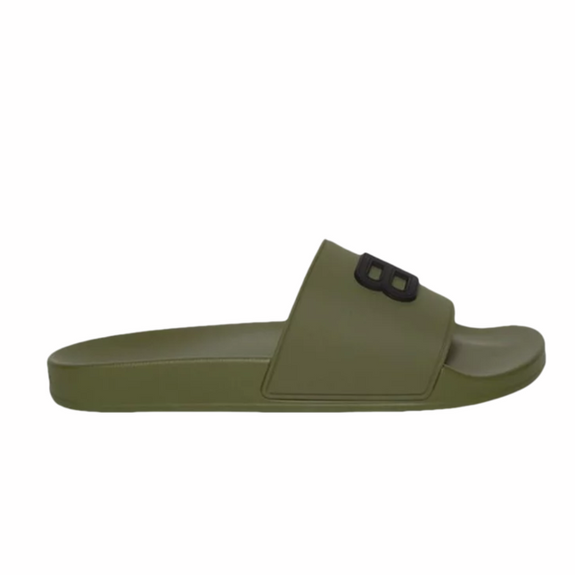 Balenciaga Pool Slides Khaki