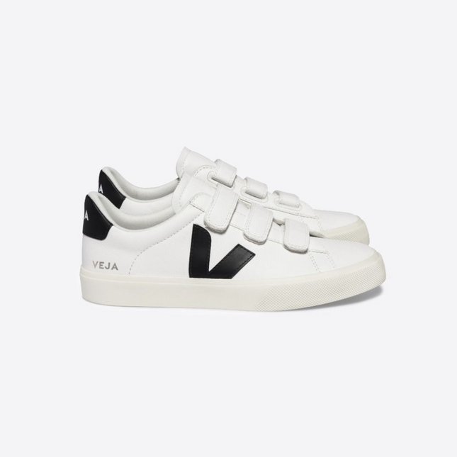Veja RECIFE LEATHER WHITE BLACK