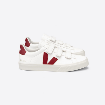 VEJA RECIFE CHROMEFREE LEATHER WHITE MARSALA